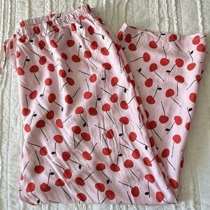ASOS Pink Cherry Print Pajama Pants